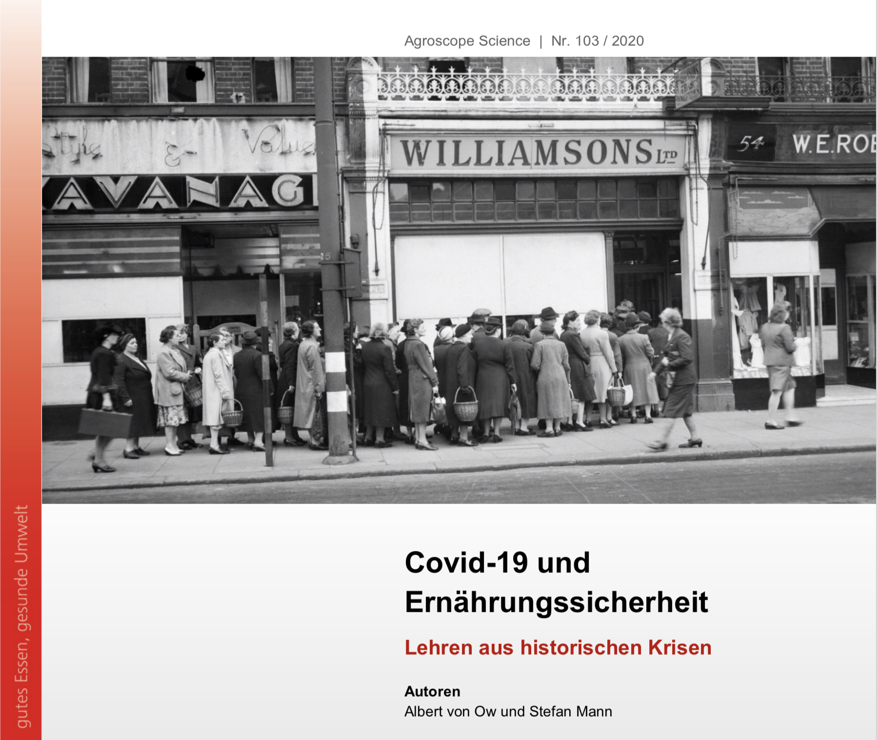 Titelbild Covid-19 und Ernährungssicherheit